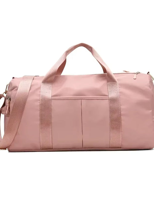 Load image into Gallery viewer, Outdoor Waterproof Nylon Sports Gym Bags Men Women Training Fitness Travel Handbag Yoga Mat Sport Bag with Shoes Compartment
