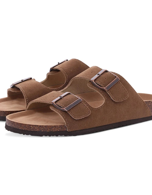 Load image into Gallery viewer, Suede Clogs for Women Men Summer Cork Mules Soft Footbed Sandals with Arch Support New Leisure Fashion Genuine Clogs
