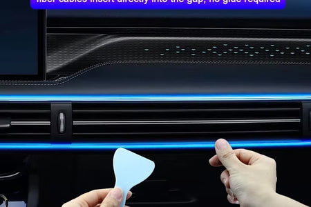 1/2/3/4/5M Car Interior RGB LED Light Strip Ambient Neon Invisible Light USB Fiber Optic Atmosphere Lamp Support APP Control