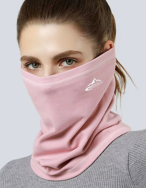 Load image into Gallery viewer, Men Women Winter Sports Bandana Running Velvet Thermal Neck Warmer Ski Hiking Cycling Riding Snowboard Scarf Windproof Headgear
