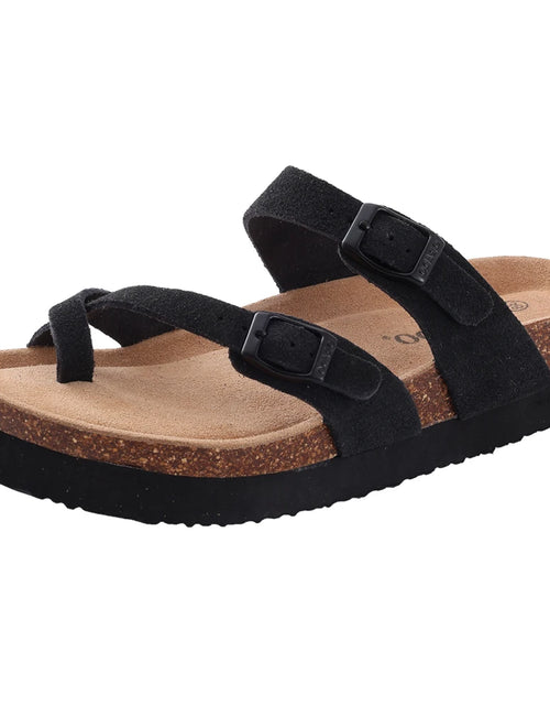 Load image into Gallery viewer, Suede Clogs for Women Men Summer Cork Mules Soft Footbed Sandals with Arch Support New Leisure Fashion Genuine Clogs
