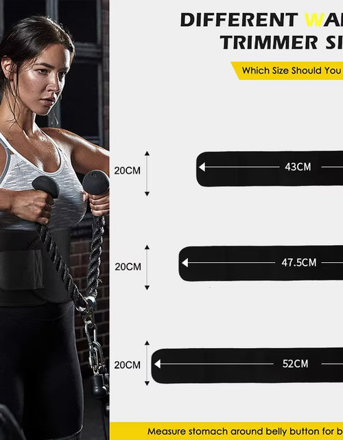 Load image into Gallery viewer, Shaper Waist Trainer Trimmer Latex Rubber Belt Body Shaper Neoprene Waist Belt Sweat Premium Waist Cincher Fajas
