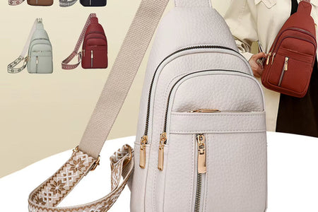 Fashion Casual Chest Bag High Quality Shoulder Bags Women Crossbody Bags Pu Leather Waterproof Messenger Bag for Travel Cycling