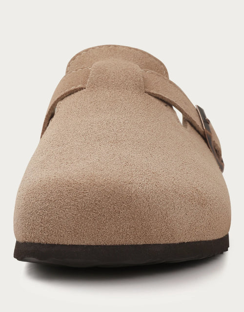 Load image into Gallery viewer, Suede Clogs for Women Men Summer Cork Mules Soft Footbed Sandals with Arch Support New Leisure Fashion Genuine Clogs
