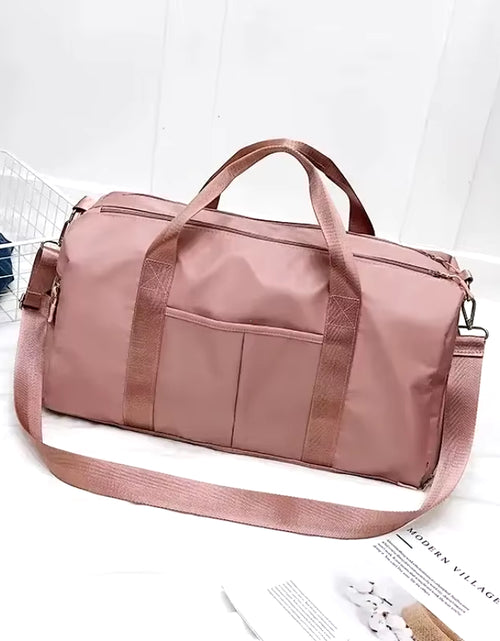 Load image into Gallery viewer, Outdoor Waterproof Nylon Sports Gym Bags Men Women Training Fitness Travel Handbag Yoga Mat Sport Bag with Shoes Compartment
