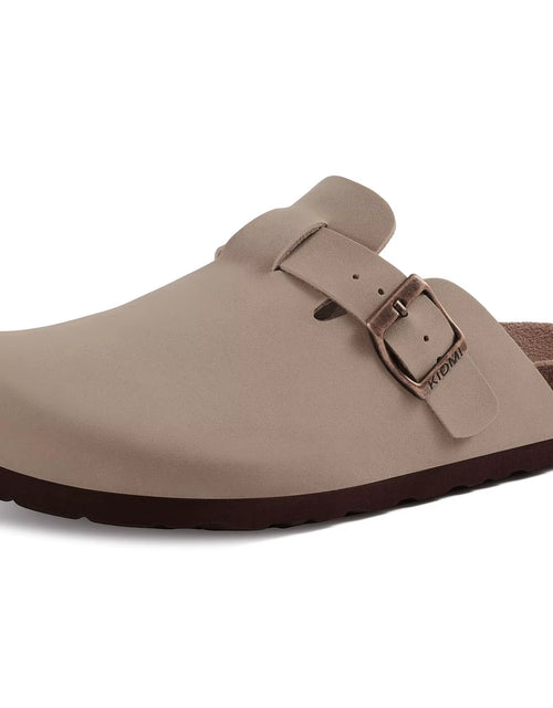 Load image into Gallery viewer, Suede Clogs for Women Men Summer Cork Mules Soft Footbed Sandals with Arch Support New Leisure Fashion Genuine Clogs
