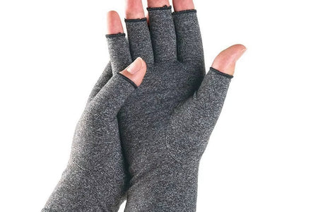 Compression Arthritis Gloves Wrist Support Therapy Wristband Half Finger Compression Gloves Joint Pain Relief Cycling Gloves