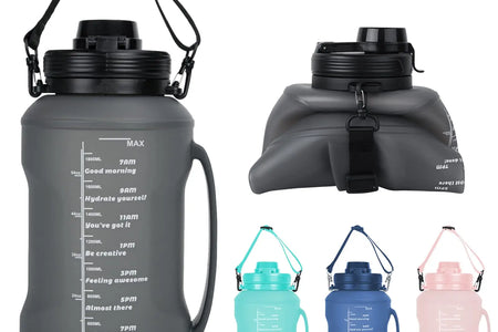 HydraFlex™ 2L Foldable Silicone Water Bottle – Ultimate Sports & Outdoor Hydration