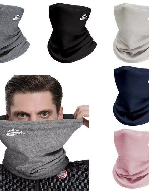 Load image into Gallery viewer, Men Women Winter Sports Bandana Running Velvet Thermal Neck Warmer Ski Hiking Cycling Riding Snowboard Scarf Windproof Headgear
