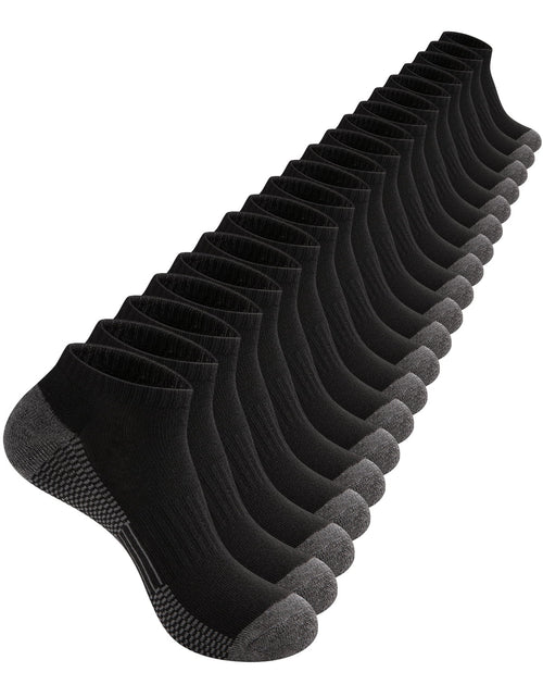 Load image into Gallery viewer, Mens 10 Pairs Athletic Ankle Socks Men'S Breathable Low Cut Socks
