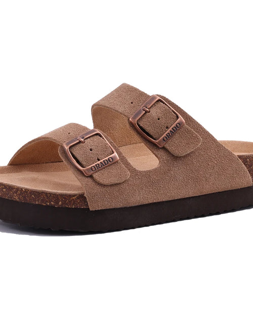 Load image into Gallery viewer, Suede Clogs for Women Men Summer Cork Mules Soft Footbed Sandals with Arch Support New Leisure Fashion Genuine Clogs
