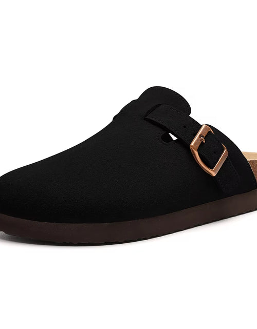 Load image into Gallery viewer, Suede Clogs for Women Men Summer Cork Mules Soft Footbed Sandals with Arch Support New Leisure Fashion Genuine Clogs
