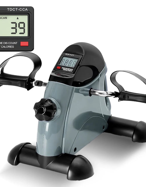 Load image into Gallery viewer, under Desk Bike Pedal Exerciser, Mini Exercise Bike with Digital Display, Portable Foot Cycle Arm &amp; Leg Peddler Machine for Home
