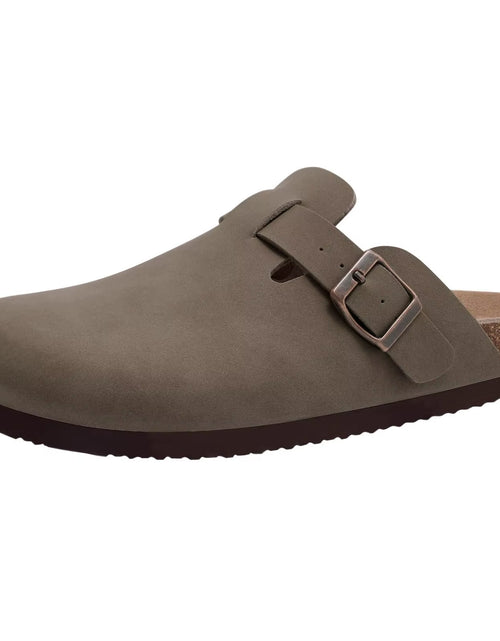 Load image into Gallery viewer, Suede Clogs for Women Men Summer Cork Mules Soft Footbed Sandals with Arch Support New Leisure Fashion Genuine Clogs
