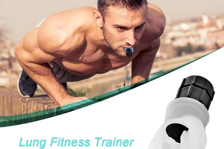 Breathing Trainer Lung Flexer Durable Fitness Exerciser Increases Lung Capacity Breath Adjustable Levels Respiratory Deep Breath
